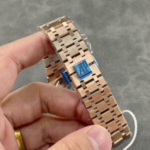 Đồng Hồ Audemars Piguet Royal Oak 15400OR Mặt Đen Chế Tác Nhà Máy IP 41mm (2)