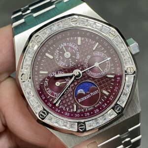 Đồng Hồ Audemars Piguet Royal Oak 26574ST Chế Tác Moissanite Baguette 41mm (6)