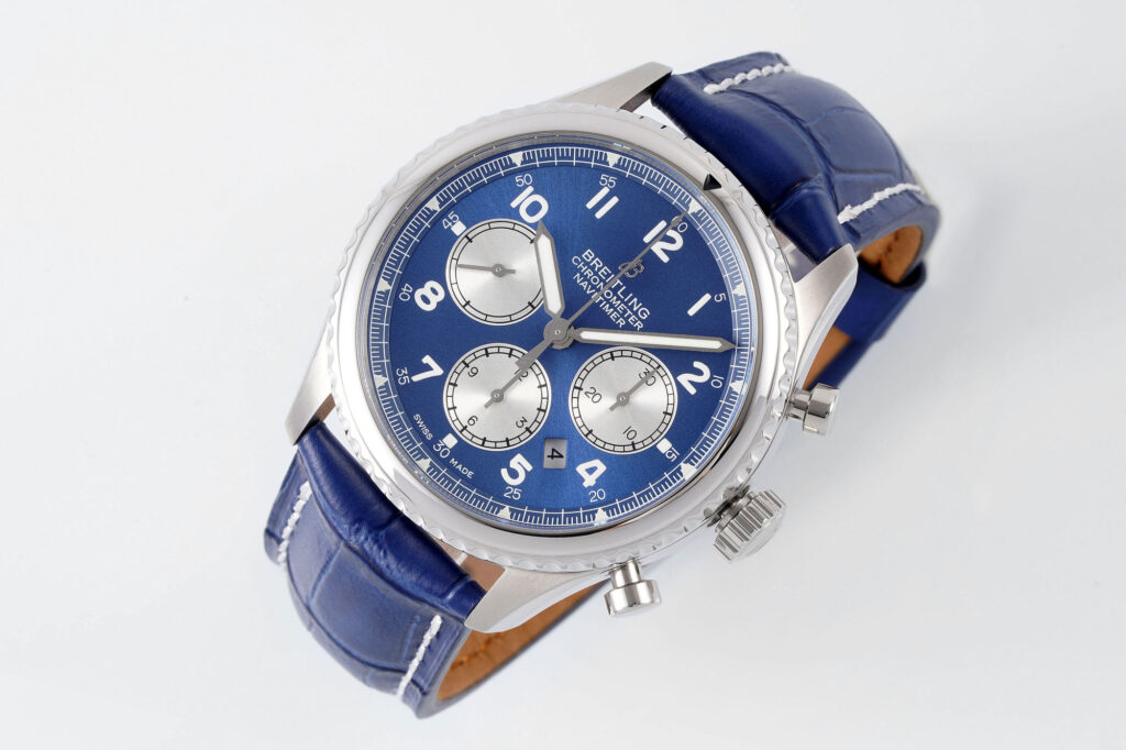 Đồng Hồ Breitling Navitimer Chế Tác Màu Xanh Dương Máy Cơ EF Factory 43mm (8)