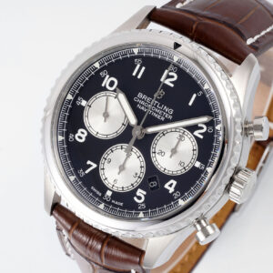 Đồng Hồ Breitling Navitimer Chế Tác Nam Dây Da Màu Nâu Nhà Máy EF 43mm (2)