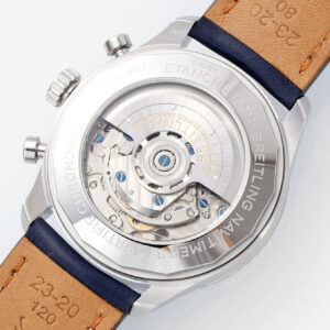 Đồng Hồ Breitling Navitimer Chế Tác Nam Dây Da Màu Xanh Nhà Máy EF 43mm (9)