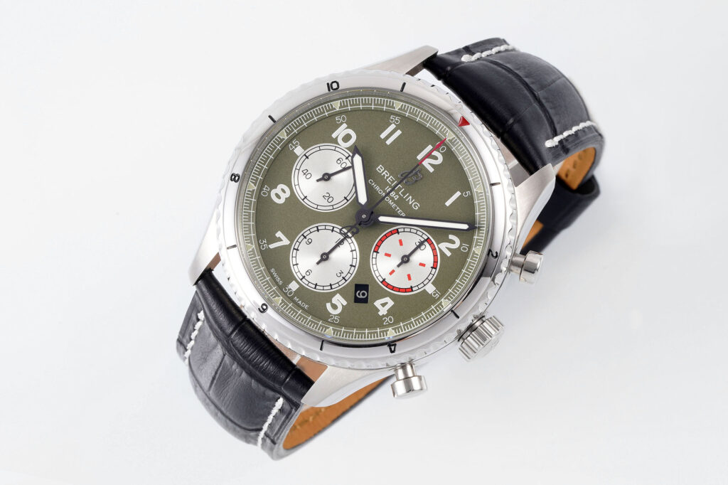 Đồng Hồ Breitling Navitimer Replica 11 Mặt Số Xanh Quân Đội aEF Factory 43mm (9)