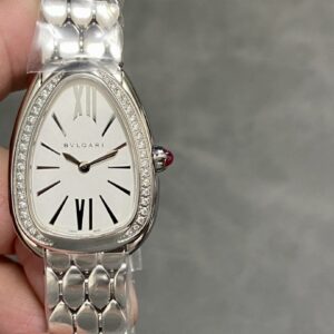 Đồng Hồ Bvlgari Serpenti Seduttori Đính Kim Cương Tự Nhiên Màu Trắng