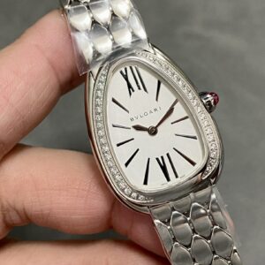 Đồng Hồ Bvlgari Serpenti Seduttori Đính Kim Cương Tự Nhiên Màu Trắng