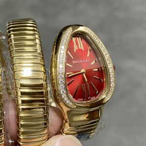 Đồng Hồ Bvlgari Serpenti Tubogas Nữ Đính Đá Mặt Số Đỏ (2)