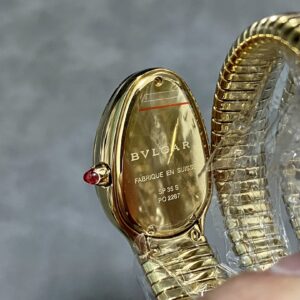 Đồng Hồ Bvlgari Serpenti Tubogas Nữ Đính Đá Mặt Số Đỏ (2)