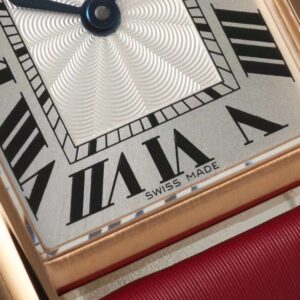 Đồng Hồ Cartier Tank Nữ Dây Da Màu Hồng Replica 11 Nhà Máy AF 22x29mm (3)