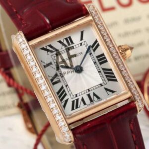 Đồng Hồ Cartier Tank Nữ Đính Đá Replica 11 Nhà Máy AF 22x29mm (4)