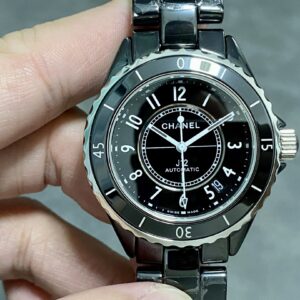 Đồng Hồ Chanel J12 Replica 11 Vỏ Gốm Đen Máy Cơ Thụy Sỹ TW Factory (8)