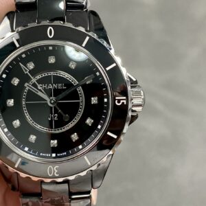 Đồng Hồ Chanel J12 Siêu Cấp Nữ Vỏ Gốm Cerami Cọc Số Đính Đá 33mm (4)