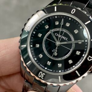 Đồng Hồ Chanel J12 Siêu Cấp Nữ Vỏ Gốm Cerami Cọc Số Đính Đá 33mm (4)