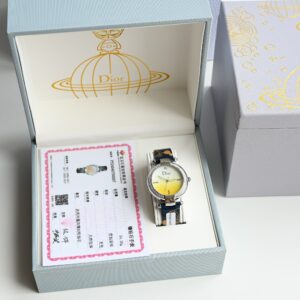 Đồng Hồ Dior Paris Starry Sky Đính Kim Cương Tự Nhiên Dây Da Bê (3)