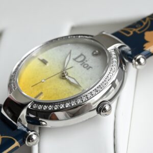 Đồng Hồ Dior Paris Starry Sky Đính Kim Cương Tự Nhiên Dây Da Bê (3)