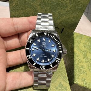 Đồng Hồ Gucci Dive Automatic Mặt Xanh Dương Replica Nam (1)