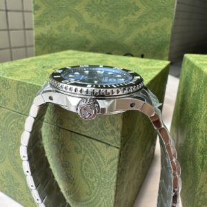 Đồng Hồ Gucci Dive Automatic Mặt Xanh Dương Replica Nam (4)