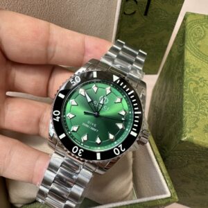 Đồng Hồ Gucci Dive Automatic Mặt Xanh Lá Cây Rep 11 Nam (3)