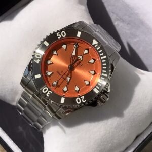 Đồng Hồ Gucci Dive Nam Siêu Cấp Mặt Màu Cam Dây Kim Loại 40mm (6)