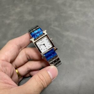 Đồng Hồ Hermes H Hour Nữ Dây Kim Loại Like Auth 26mm (8)