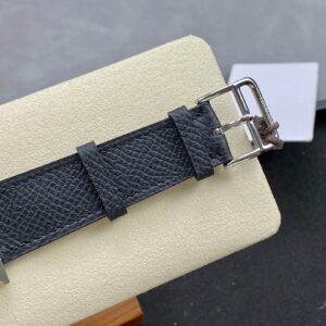 Đồng Hồ Hermes Heure H Nữ Siêu Cấp Dây Da Màu Đen 26mm (9)