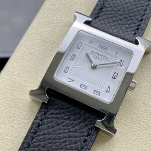 Đồng Hồ Hermes Heure H Nữ Siêu Cấp Dây Da Màu Đen 26mm (9)