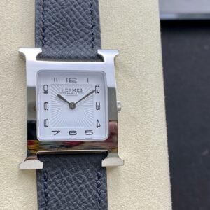 Đồng Hồ Hermes Heure H Nữ Siêu Cấp Dây Da Màu Đen 26mm (9)