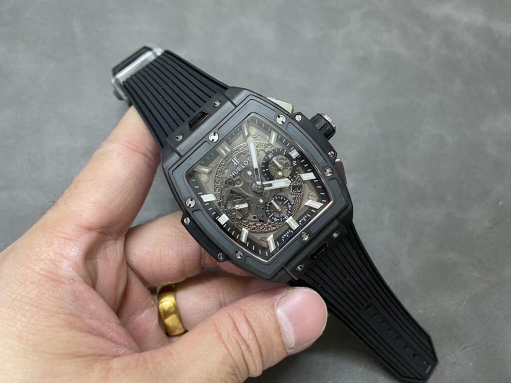 Đồng Hồ Hublot Spirit Of Big Bang Chế Tác Gốm Đen Nhà Máy AAA 42mm (9)