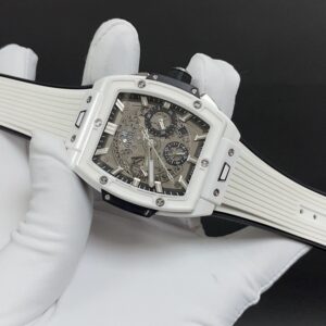 Đồng Hồ Hublot Spirit Of Big Bang Chế Tác Gốm Trắng Nhà Máy AAA 42mm (7)