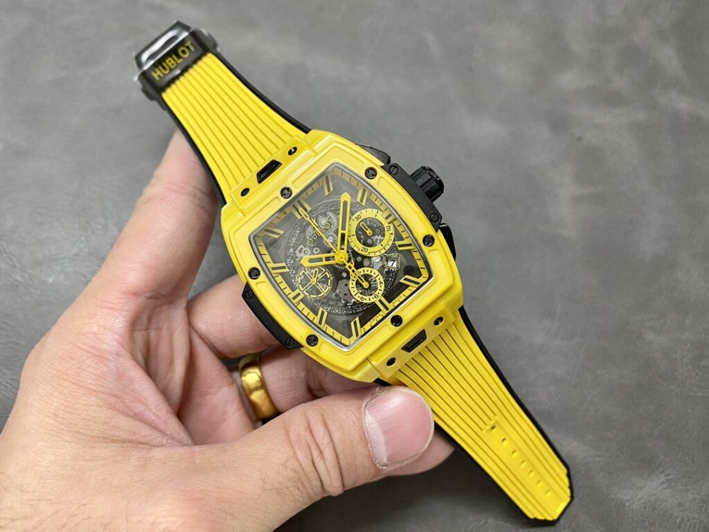Đồng Hồ Hublot Spirit Of Big Bang Chế Tác Gốm Vàng Nhà Máy AAA 42mm (9)