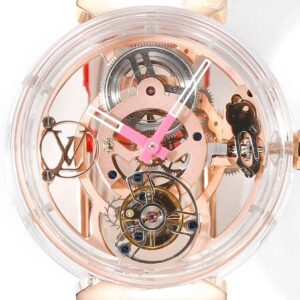 Đồng Hồ Louis Vuitton Chế Tác Sapphire Tourbillon Nam Dây Da 42mm (9)