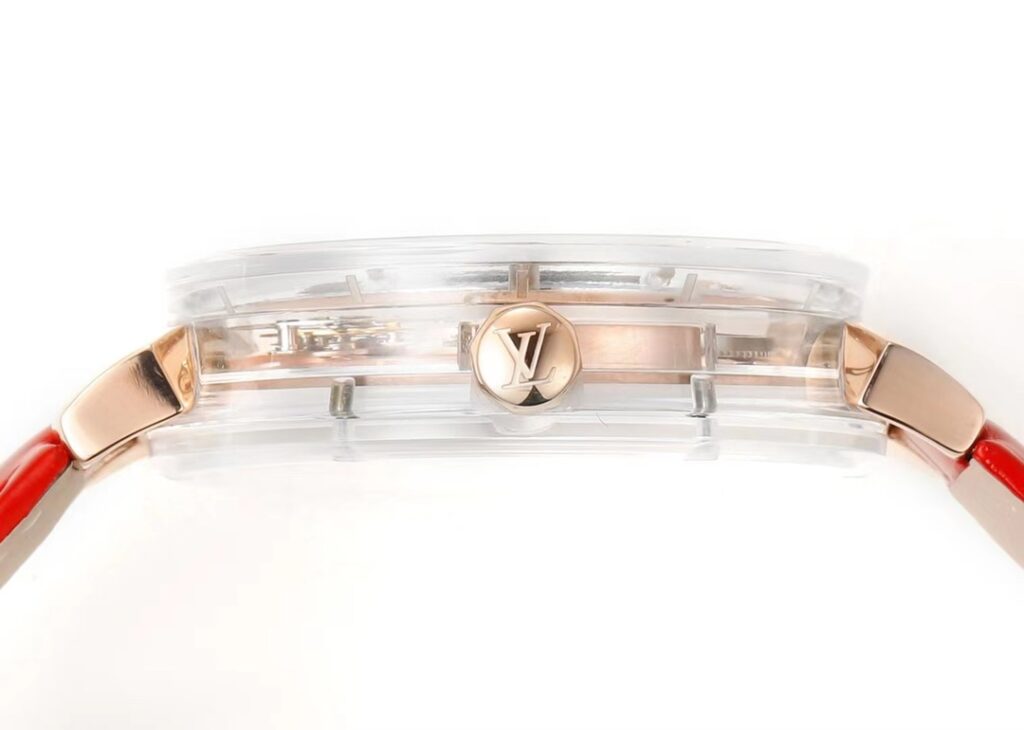 Đồng Hồ Louis Vuitton Chế Tác Sapphire Tourbillon Nam Dây Da 42mm (9)