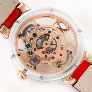 Đồng Hồ Louis Vuitton Chế Tác Sapphire Tourbillon Nam Dây Da 42mm (9)