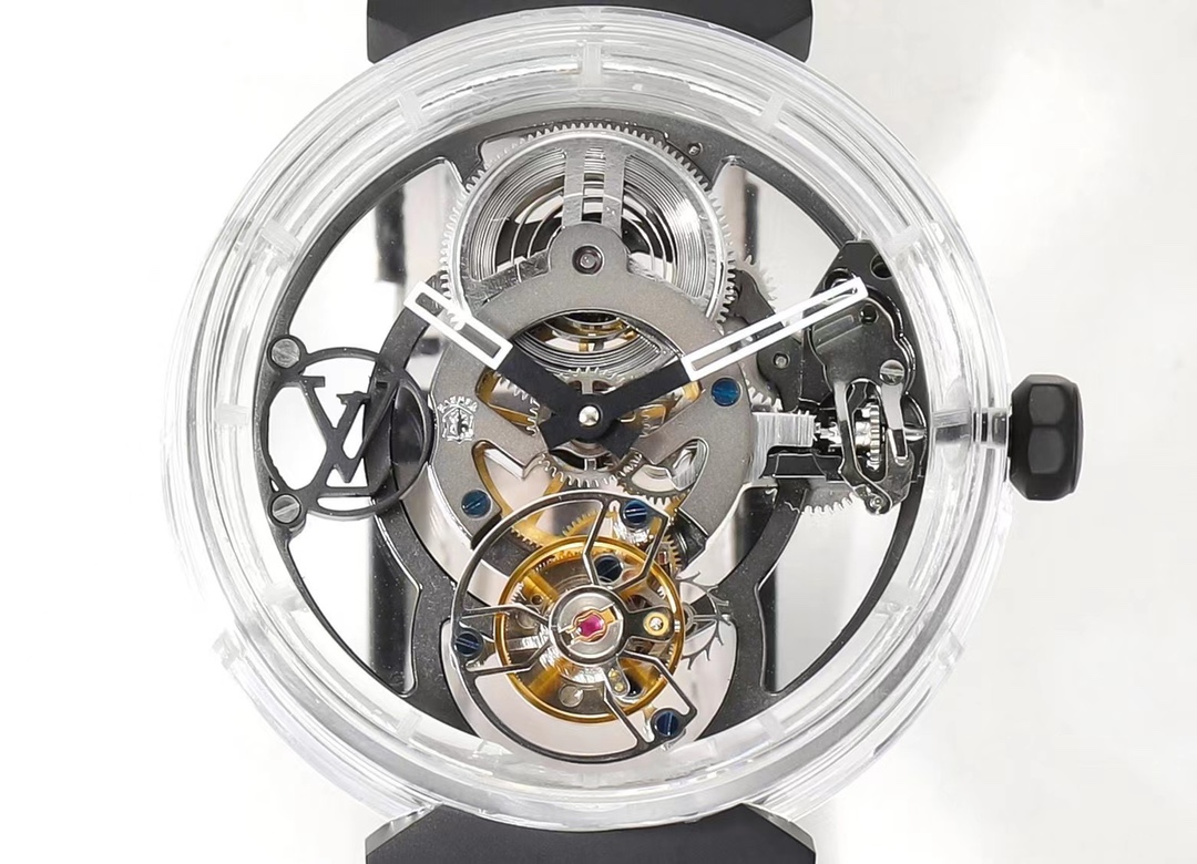 Đồng Hồ Louis Vuitton Chế Tác Tourbillon Sapphire Nam Dây Da 42mm (2) Đồng Hồ Louis Vuitton Chế Tác Tourbillon Sapphire Nam Dây Da 42mm (9)