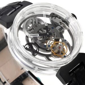 Đồng Hồ Louis Vuitton Chế Tác Tourbillon Sapphire Nam Dây Da 42mm (9)