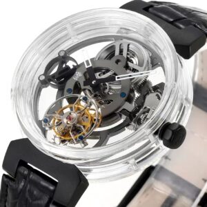 Đồng Hồ Louis Vuitton Chế Tác Tourbillon Sapphire Nam Dây Da 42mm (9)