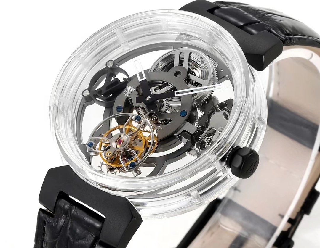 Đồng Hồ Louis Vuitton Chế Tác Tourbillon Sapphire Nam Dây Da 42mm (5) Đồng Hồ Louis Vuitton Chế Tác Tourbillon Sapphire Nam Dây Da 42mm (9)