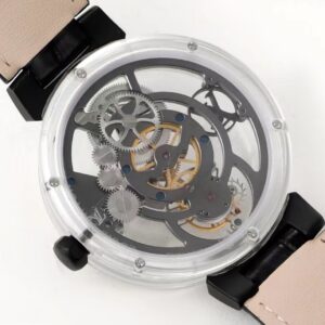 Đồng Hồ Louis Vuitton Chế Tác Tourbillon Sapphire Nam Dây Da 42mm (9)