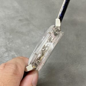 Đồng Hồ Louis Vuitton Tourbillon Chế Tác Vỏ Sapphire Dây Da Cá Sấu 42mm (1)