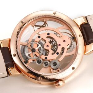 Đồng Hồ Louis Vuitton Tourbillon Skeleton Chế Tác Nam Dây Da Cá Sấu (1)