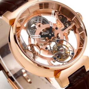 Đồng Hồ Louis Vuitton Tourbillon Skeleton Chế Tác Nam Dây Da Cá Sấu (1)