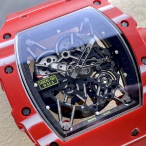 Đồng Hồ Richard Mille RM35-02 Carbon Đỏ Dây Cao Su Nhà Máy R7 (3)