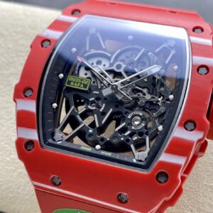 Đồng Hồ Richard Mille RM35-02 Carbon Đỏ Dây Cao Su Nhà Máy R7 (3)