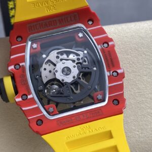 Đồng Hồ Richard Mille RM35-02 Carbon Dây Cao Su Màu Vàng R7 Factory