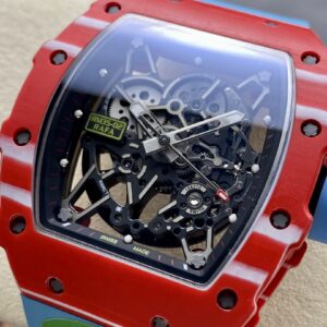 Đồng Hồ Richard Mille RM35-02 Chế Tác Carbon Đỏ Dây Cao Su Nhà Máy RM (1)