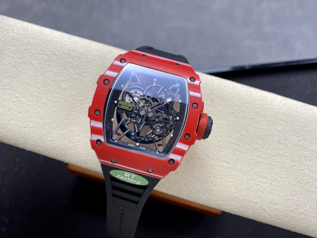 Đồng Hồ Richard Mille RM35-02 Replica 11 Carbon Fiber Màu Đỏ Nhà Máy RM (2)