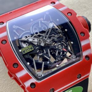 Đồng Hồ Richard Mille RM35-02 Replica 11 Carbon Fiber Màu Đỏ Nhà Máy RM (2)