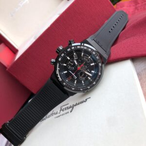 Đồng Hồ Salvatore Ferragamo F80 Chronograph Nam Màu Đen