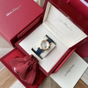 Đồng Hồ Salvatore Ferragamo Minuetto Mặt Xà Cừ Dây Da (1)