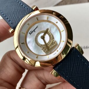 Đồng Hồ Salvatore Ferragamo Minuetto Mặt Xà Cừ Dây Da (1)