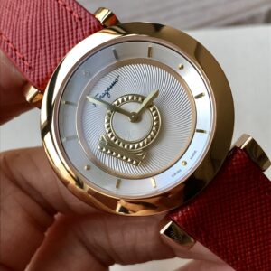 Đồng Hồ Salvatore Ferragamo Minuetto Mặt Xoay 360 Độ Màu Đỏ 37mm (1)