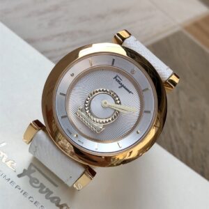 Đồng Hồ Salvatore Ferragamo Minuetto Mặt Xoay Màu Trắng 37mm (9)